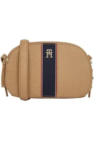 Tommy Hilfiger Umhängetasche TH LEGACY CAMERA BAG, Reise, Freizeittasche, Damen Mini Bag mit Umhängeriemen beige