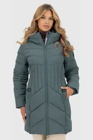 alife kickin Wintermantel PriscillaAK A Puffer Parka CS Mantel, Longjacket blau 40