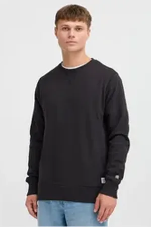 Solid Rundhalspullover SDCHAD moderner Sweater schwarz L
