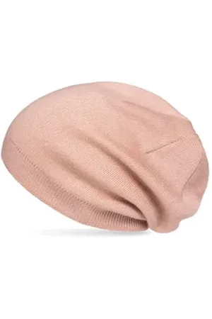 CASPAR Beanie MU223 warme, feine Damen Winter Beanie Mütze Feinstrick im schicken Beanie style rosa