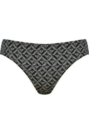 NATURANA Bikini-Hose (1-St) mit stilvollem Muster schwarz 40