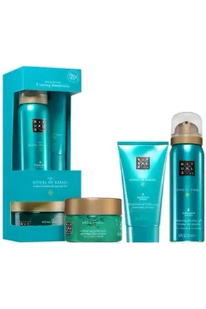 Rituals Pflege-Geschenkset The Ritual of Karma Try Me – Körpercreme, Duschschaum & Peeling Pflegeset für eine revitalisierende Hautpflege., 3-tlg., Erfrischendes Pflege-Set mit Lotus & weißem Tee.