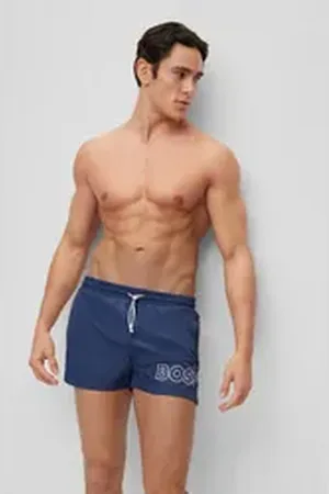 HUGO BOSS Badeshorts Mooneye 1022926 mit elastischem Bund blau S