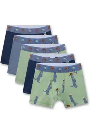 Sanetta Boxer Jungen Boxershort 5er Pack Baumwollmischung (Packung, 5er Pack) blau|bunt|grün 104