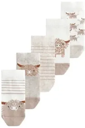 Next Basicsocken Babysocken im 5er-Pack (5-Paar) beige 62-68 (3-6 Mon.)