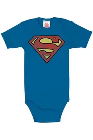 LOGOSHIRT Body mit Superman Logo-Frontdruck blau 86/92