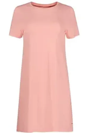 Skiny Longshirt Night in Sleepshirt mit kurten Ärmeln rosa 36