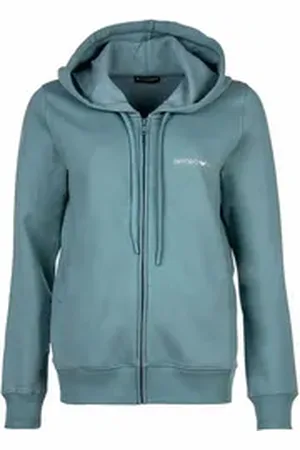Emporio Armani Sweater Damen Sweatjacke Baumwolle blau XS