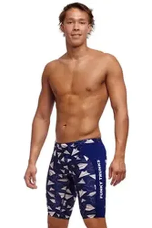 T.U.K. Badehose Paper Plain Jammer Badeshorts blau 4
