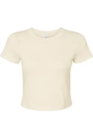 Bella + Canvas Rundhalsshirt Women ́s Micro Rib Baby Tee Damen T-Shirt XS
