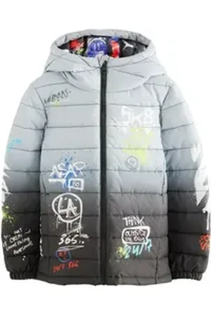 Next Steppjacke Gesteppte, mittelschwere Kapuzenjacke (1-St) grau 110 (5 J.)