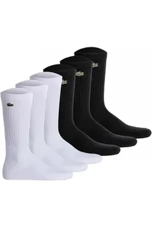 Lacoste Kurzsocken Unisex Socken 6er Pack Baumwolle (Packung, 6er Pack) schwarz|weiß 43-46