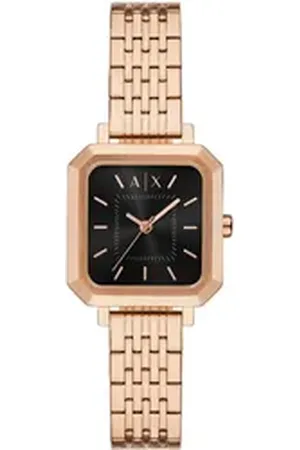 Giorgio Armani ARMANI EXCHANGE Quarzuhr AX5729, Armbanduhr, Damenuhr, Edelstahlarmband, analog goldfarben