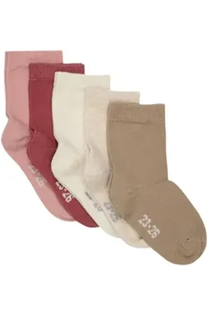 Minymo Socken Ankle Sock Multi (5-Pack) rosa 15-18 Monate