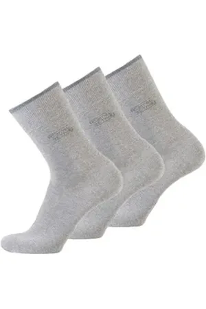 Camel Active Kurzsocken Herren Socken 3er Pack Baumwollmischung (Packung, 3er Pack) grau 43-46