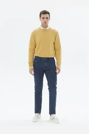Kip Regular-fit-Jeans Lacivert Slim Fit Denim Baumwollmischung Hose 28