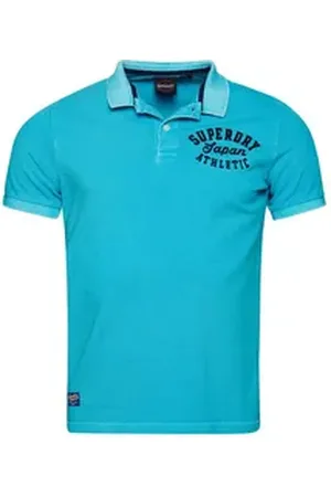 Superdry Poloshirt Herren Poloshirt Baumwolle Vintage Superstate Polo blau L