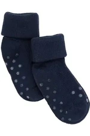 Minymo Socken Baby rib sock w. ABS (2-pack) blau 19-22