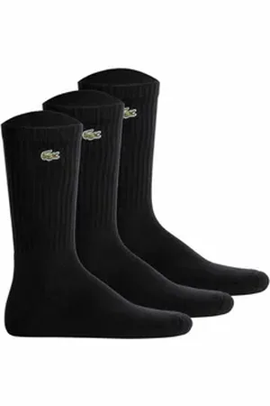 Lacoste Kurzsocken Unisex Socken 3er Pack Baumwolle (Packung, 3er Pack) schwarz 35-38