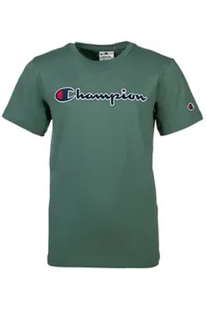 Champion T-Shirt Unisex T-Shirt 1er Pack Baumwolle (Packung, 1er Pack) grün XS