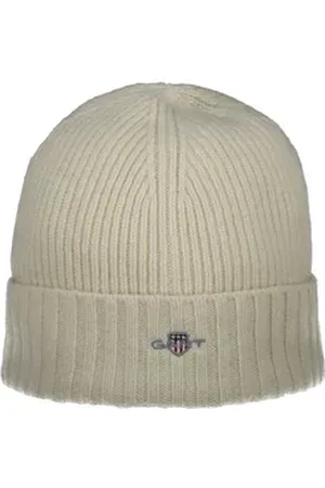 GANT Beanie Unisex Mütze Wolle SHIELD WOOL BEANIE beige