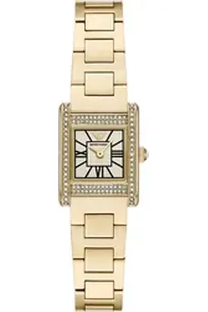 Emporio Armani Quarzuhr AR11663, Armbanduhr, Damenuhr, Edelstahlarmband, analog goldfarben