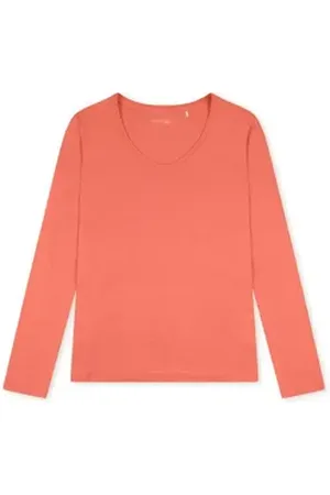 Schiesser Sleepshirt Mix & Relax schlafshirt schlafmode Pyjama orange 36