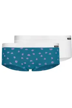Skiny Slip Mädchen Slip 2er Pack Baumwolle (Packung, 2er Pack) blau 164