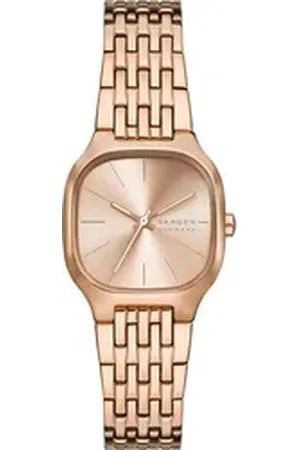 Skagen Quarzuhr MELLEM LILLE SKW3166, Armbanduhr, Damenuhr, Edelstahlarmband, analog goldfarben