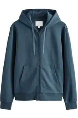 Next Kapuzenpullover Kapuzenjacke aus weichem Modal mit Reißverschluss (1-tlg) blau XXXL