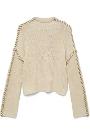 VERO MODA Langarmbluse grau L