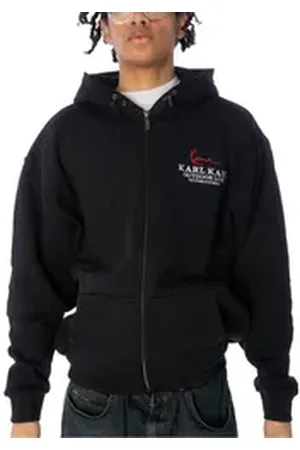 Karl Kani Sweatjacke Ziphoodie Chest Signature OS schwarz XL