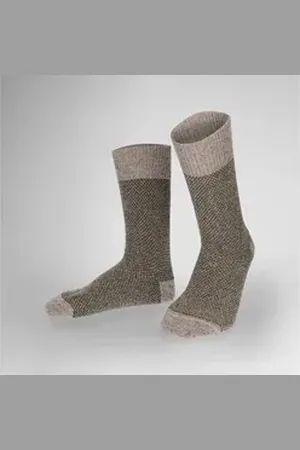 Hudson Basicsocken Tweet (1-Paar) Socken mit Struktur und Effektgarn grün 39-42