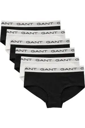 GANT Slip Mädchen Slip 6er Pack Baumwolle (Packung, 6er Pack) schwarz|weiß 134/140