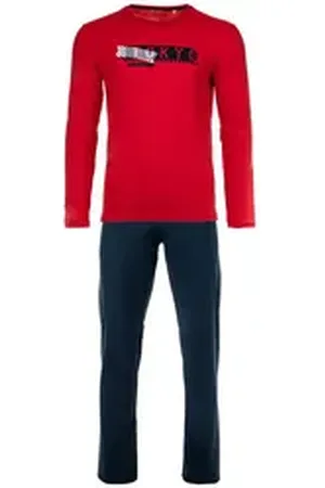 Sanetta Pyjama Jungen Pyjama Baumwolle (2 tlg) blau|bunt|rot 176