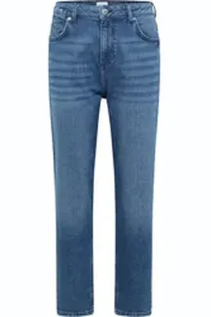 Mustang Mom-Jeans Damen Style Charlotte Tapered blau 27