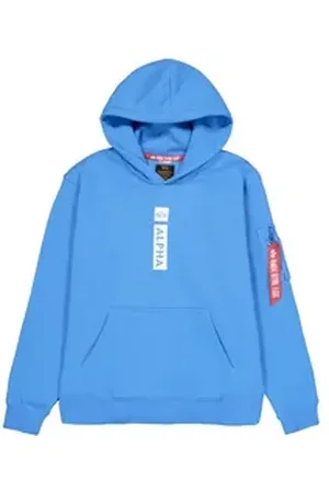 Alpha Industries Hoodie Men - Hoodies Alpha Puff Print Hoodie blau M