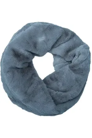CASPAR Loop SC480 warmer eleganter Damen Winter Fell Loop Schal blau