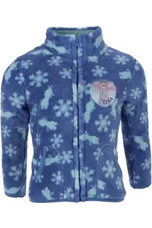 Disney Frozen Sweatjacke Jacke Gemütliche Kinder-Sweatjacke in Blau für kalte Tage 122/128