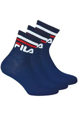 Fila Kurzsocken Unisex Socken 3er Pack Baumwolle (Packung, 3er Pack) blau 43-46