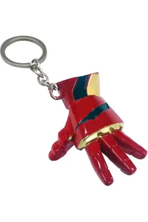 Marvel The Schlüsselanhänger Iron Man Hand Accessoire für Fans und Sammler rot