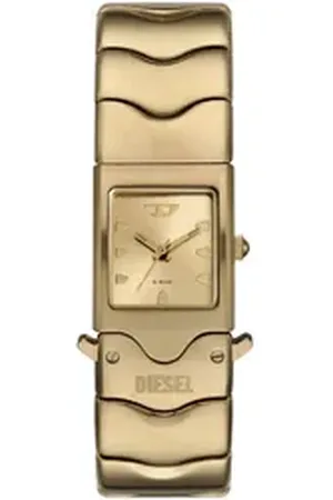Diesel Quarzuhr CLOSER DZ2223, Armbanduhr, Damenuhr, Edelstahlarmband, analog goldfarben