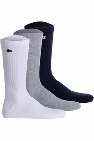 Lacoste Kurzsocken Unisex Socken 3er Pack Baumwolle (Packung, 3er Pack) blau|bunt|grau 35-38