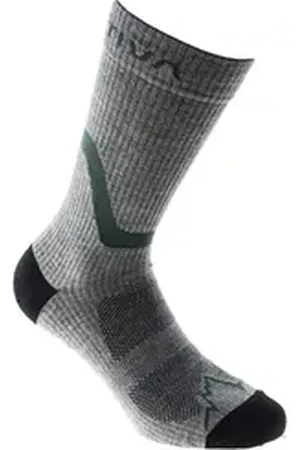 La Sportiva Socken - Hiking Socks - Wandersocken (carbon/kiwi, XL) grau XL
