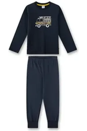 Sanetta Pyjama Jungen Pyjama Baumwolle (2 tlg) blau 140