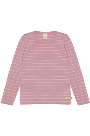 loud + proud Langarmshirt mit Leinen Bio Baumwolle, GOTS rosa 146/152