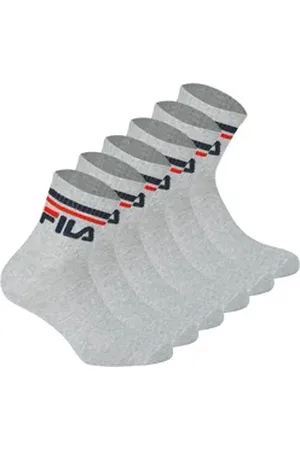 Fila Kurzsocken Unisex Socken 6er Pack Baumwolle (Packung, 6er Pack) grau 43-46