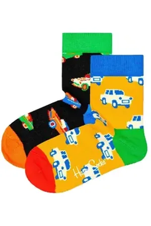 Happy Socks Freizeitsocken Unisex Socken 2er Pack Baumwolle (Packung, 2er Pack) schwarz 13-21