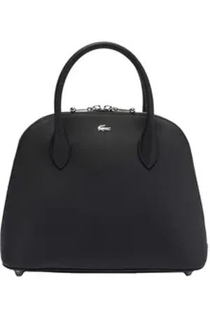Lacoste Henkeltasche Damen Handtasche Lederimitat schwarz