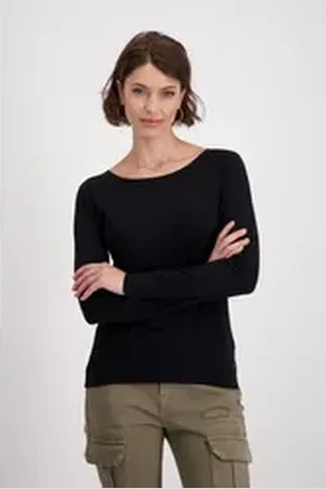 monari Langarmshirt schwarz 44